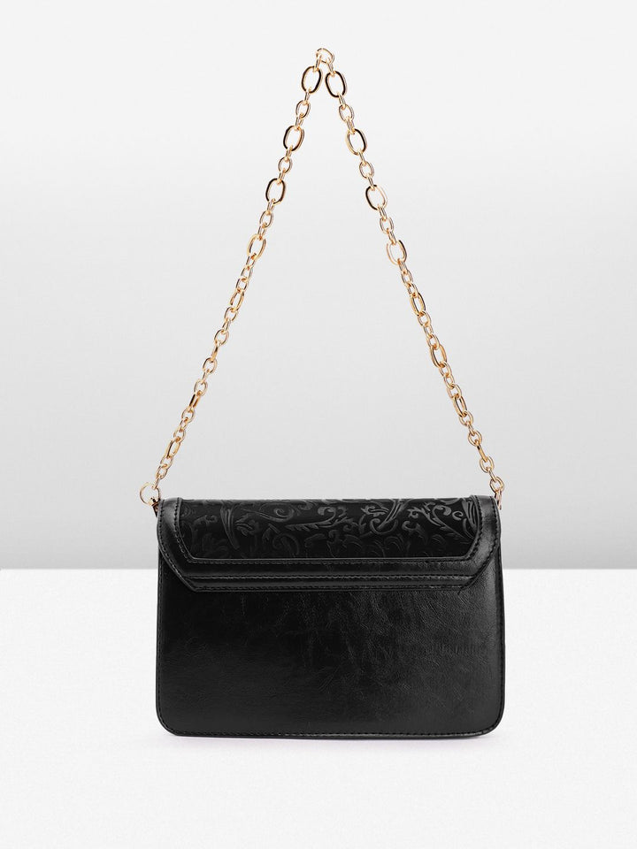 Lino Perros Floral Textured Structured Sling Bag