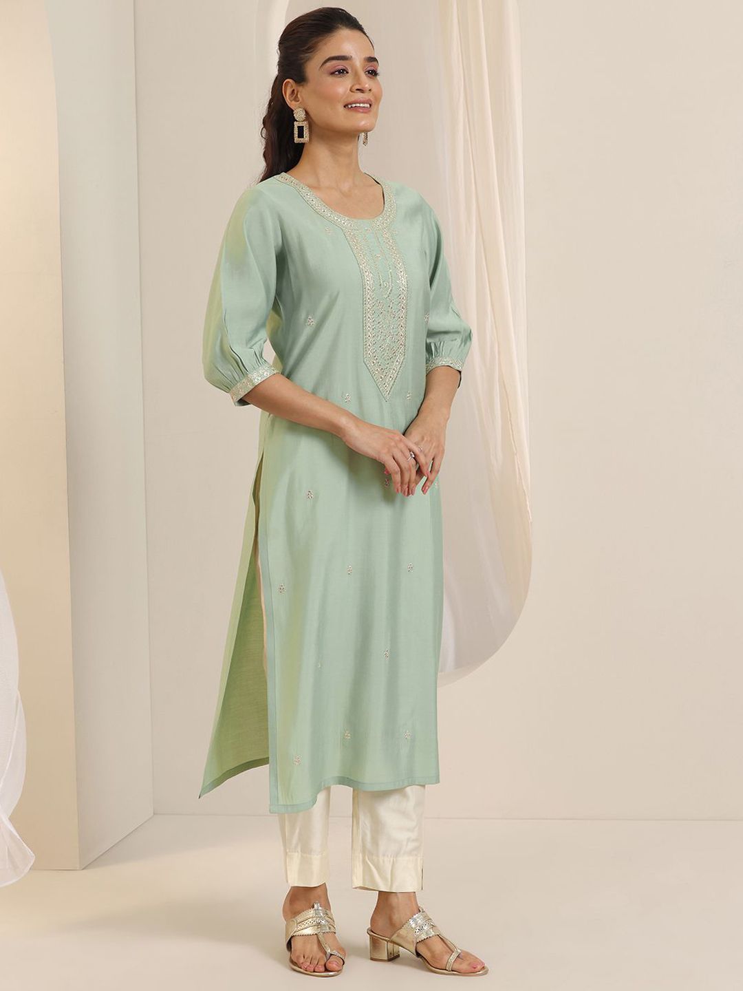 Gerua By Libas Women Ethnic Motifs Embroidered Kurta