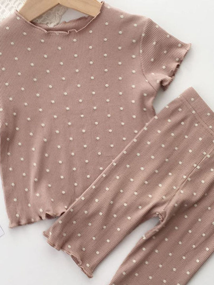 YK Girls Printed T-shirt with Trousers