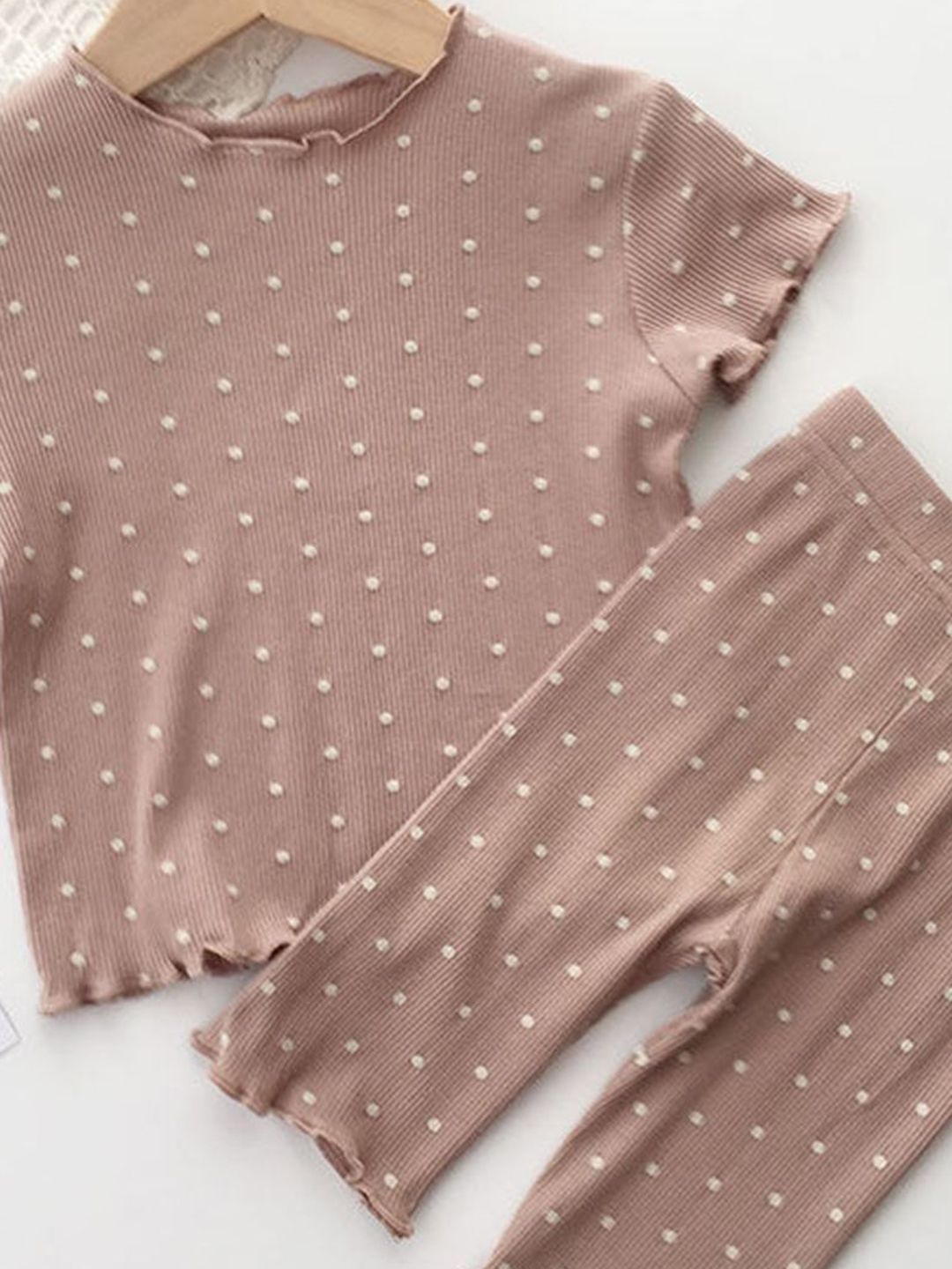 YK Girls Printed T-shirt with Trousers