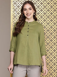 House of Pataudi Pure Cotton A-Line Jashn Kurti