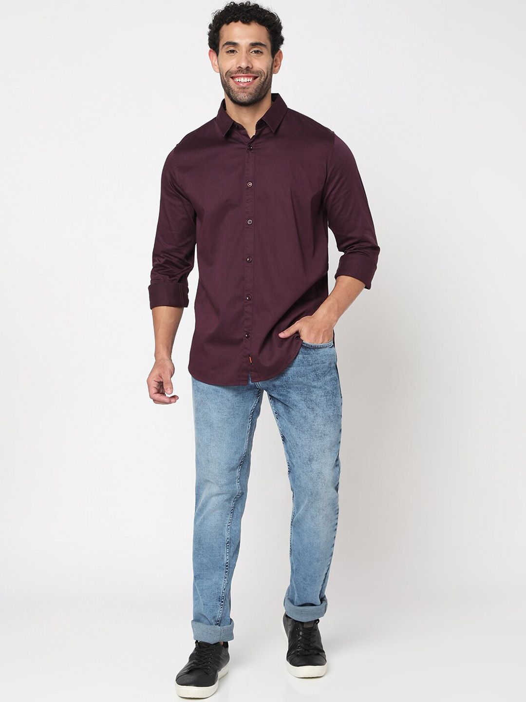 SPYKAR Men Relaxed Fit Low-Rise Heavy Fade Jeans