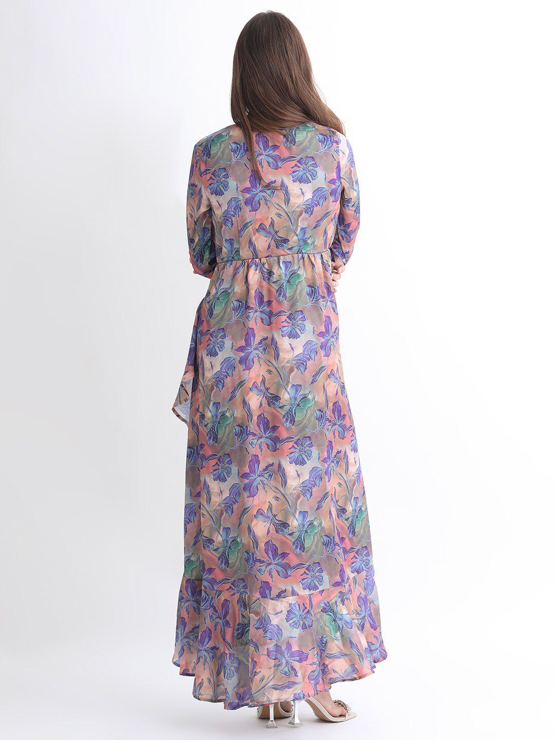 RAREISM Floral Printed V-Neck Maxi Dress