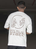 Powerlook Men Graphic Printed Round Neck Cotton Oversized T-Shirt