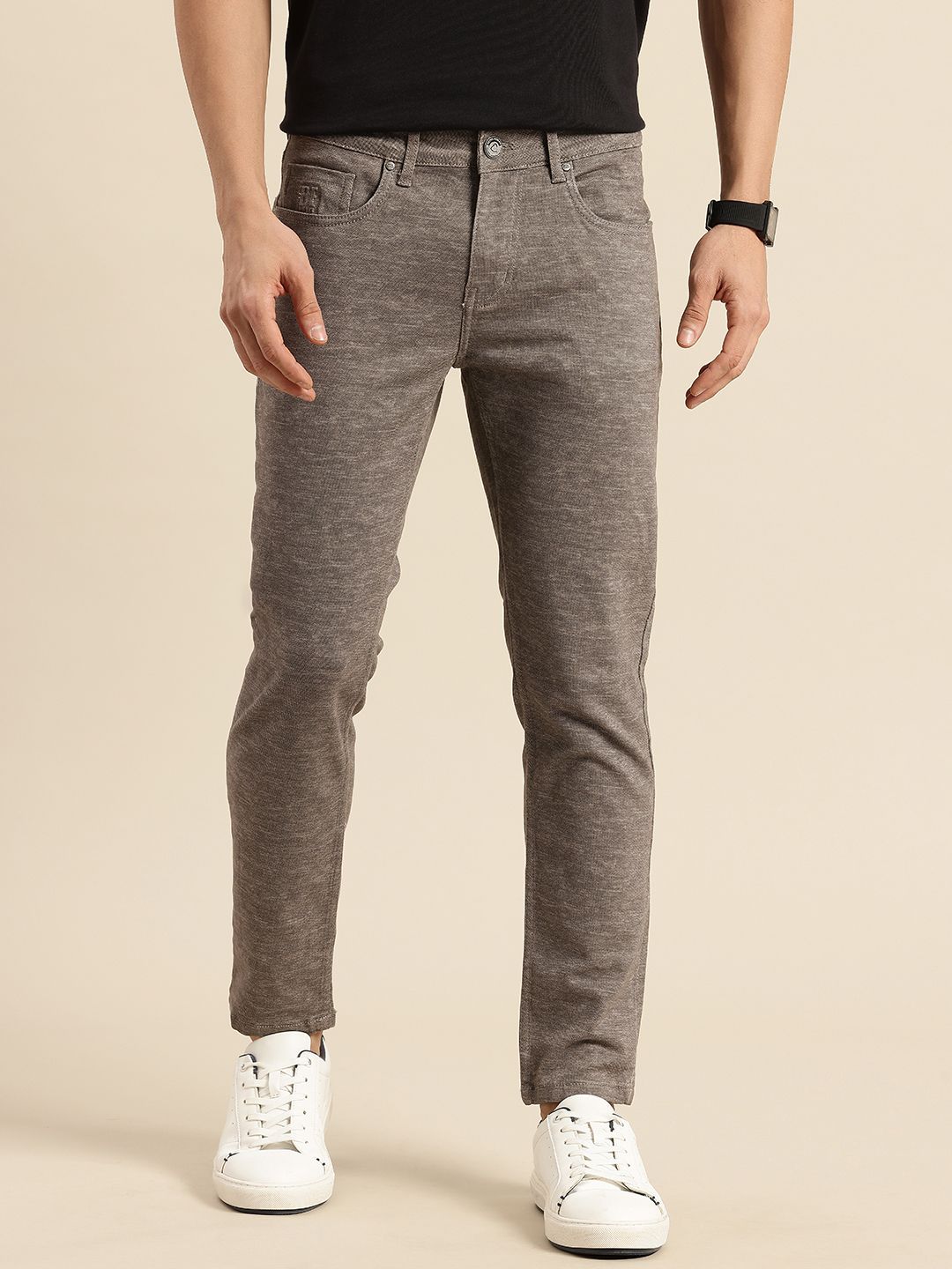 Being Human Men Skinny Cropped  Fit Light Fade Stretchable Jeans