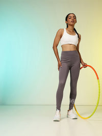HRX by Hrithik Roshan Women Typography Printed Rapid-Dry Training Tights