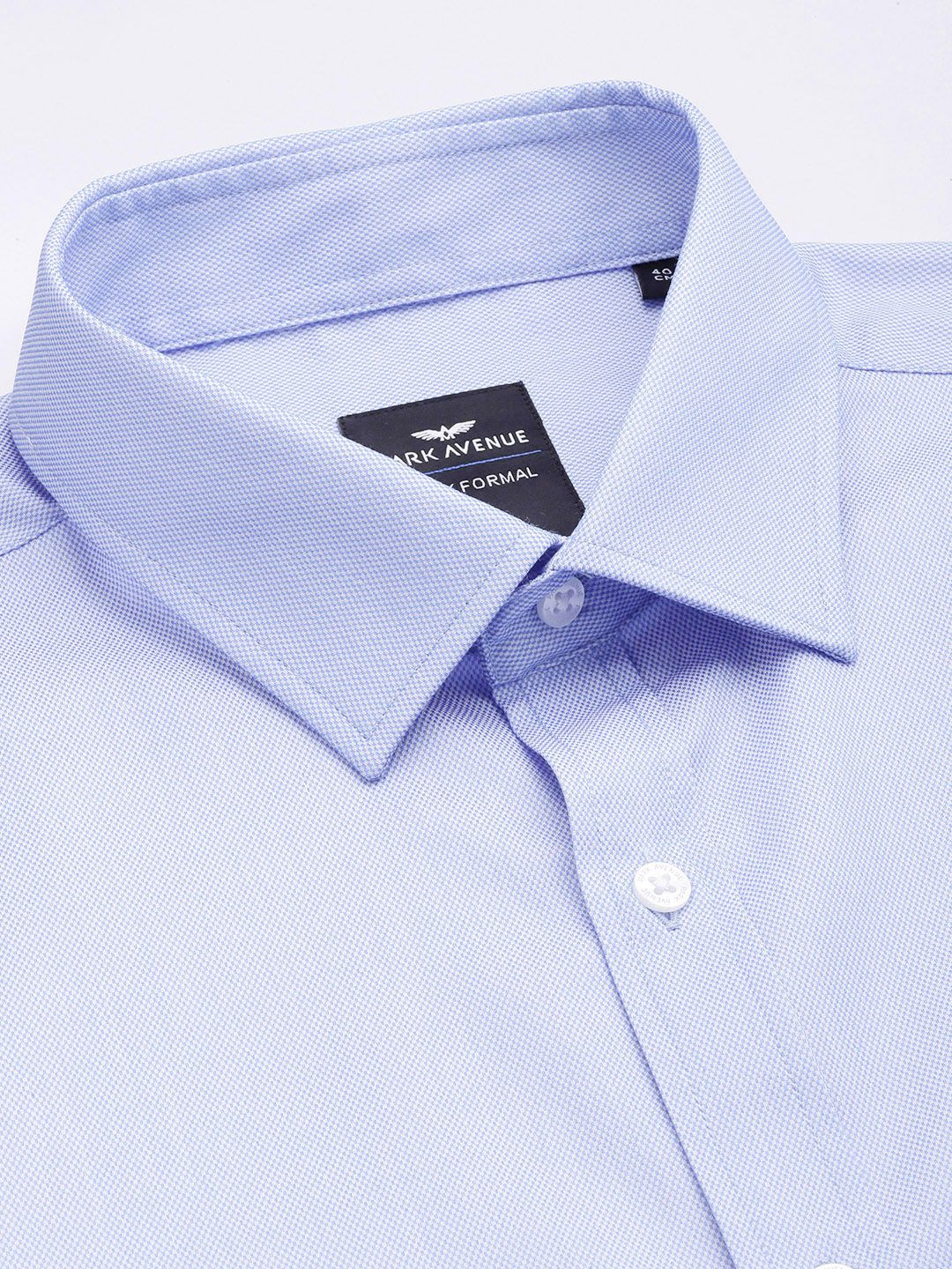 Park Avenue Self Design Slim Fit Textured Formal Shirt