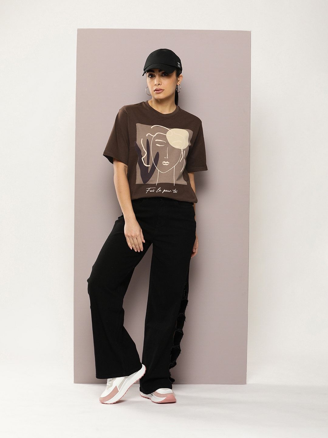 DILLINGER Graphic Printed Oversized Pure Cotton T-shirt