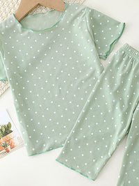 YK Girls Printed T-shirt with Trousers