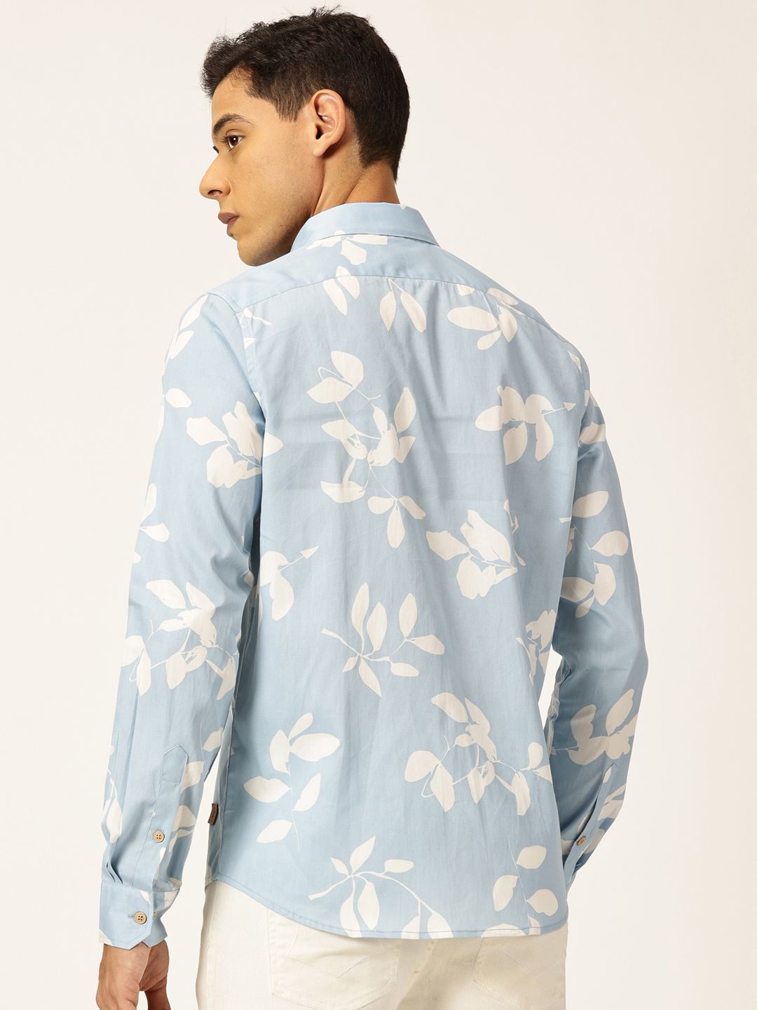 Thomas Scott Premium Slim Fit Opaque Cotton Printed Casual Shirt