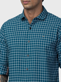SPYKAR Men Slim Fit Checked Casual Cotton Shirt