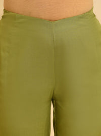 W Floral Printed Regular Kurta With Trousers & Dupatta