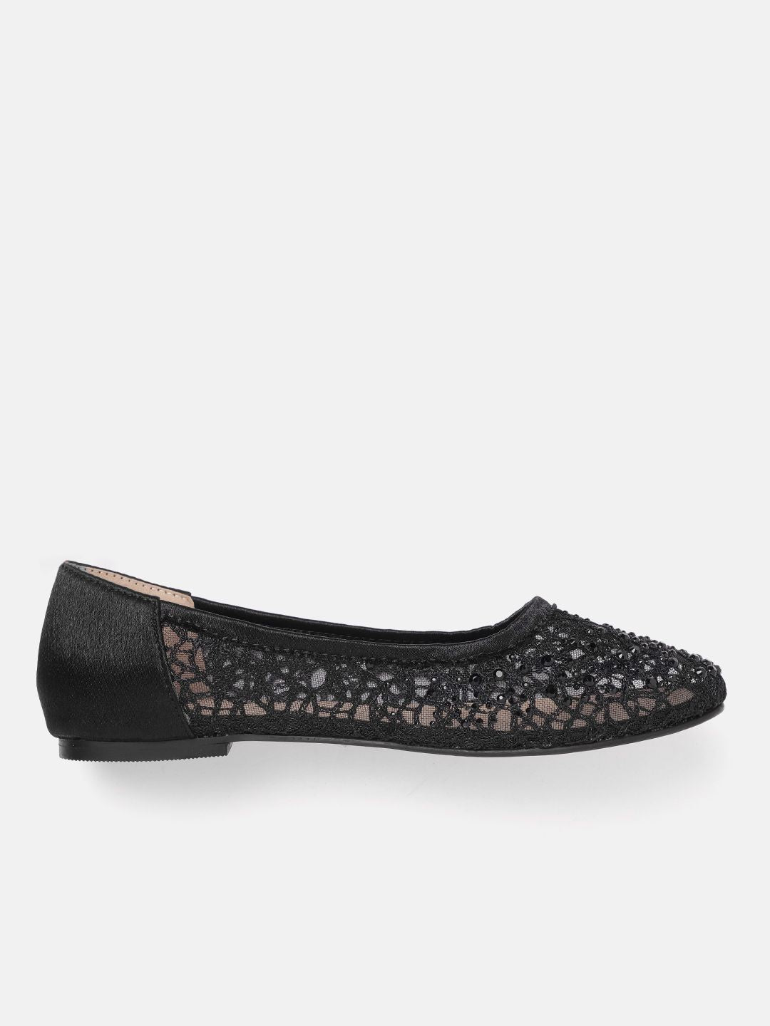 Lino Perros Women Woven Design Embellished Ballerinas
