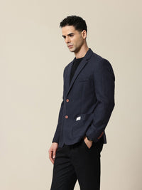 Mr.Bowerbird Solid Tailored Fit Casual Blazer