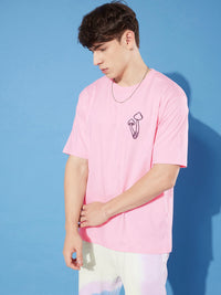 Difference of Opinion Men Pure Cotton Printed Oversized T-shirt