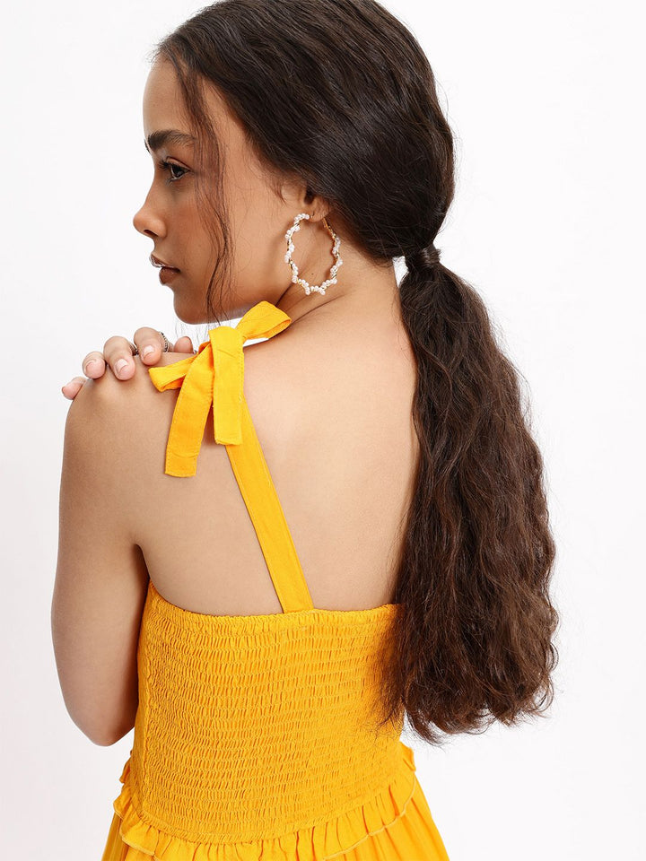 DressBerry Perfect Vacay Vibes Smocked Midi Sundress