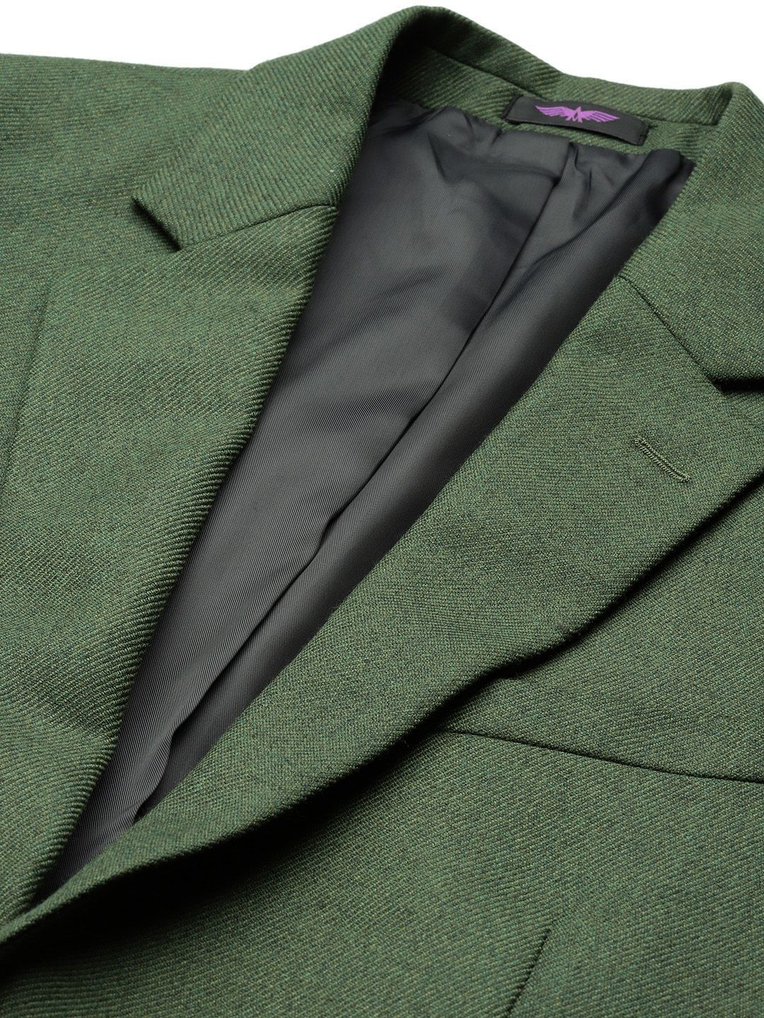 Park Avenue Notched Lapel Collar Single-Breasted Formal Blazer