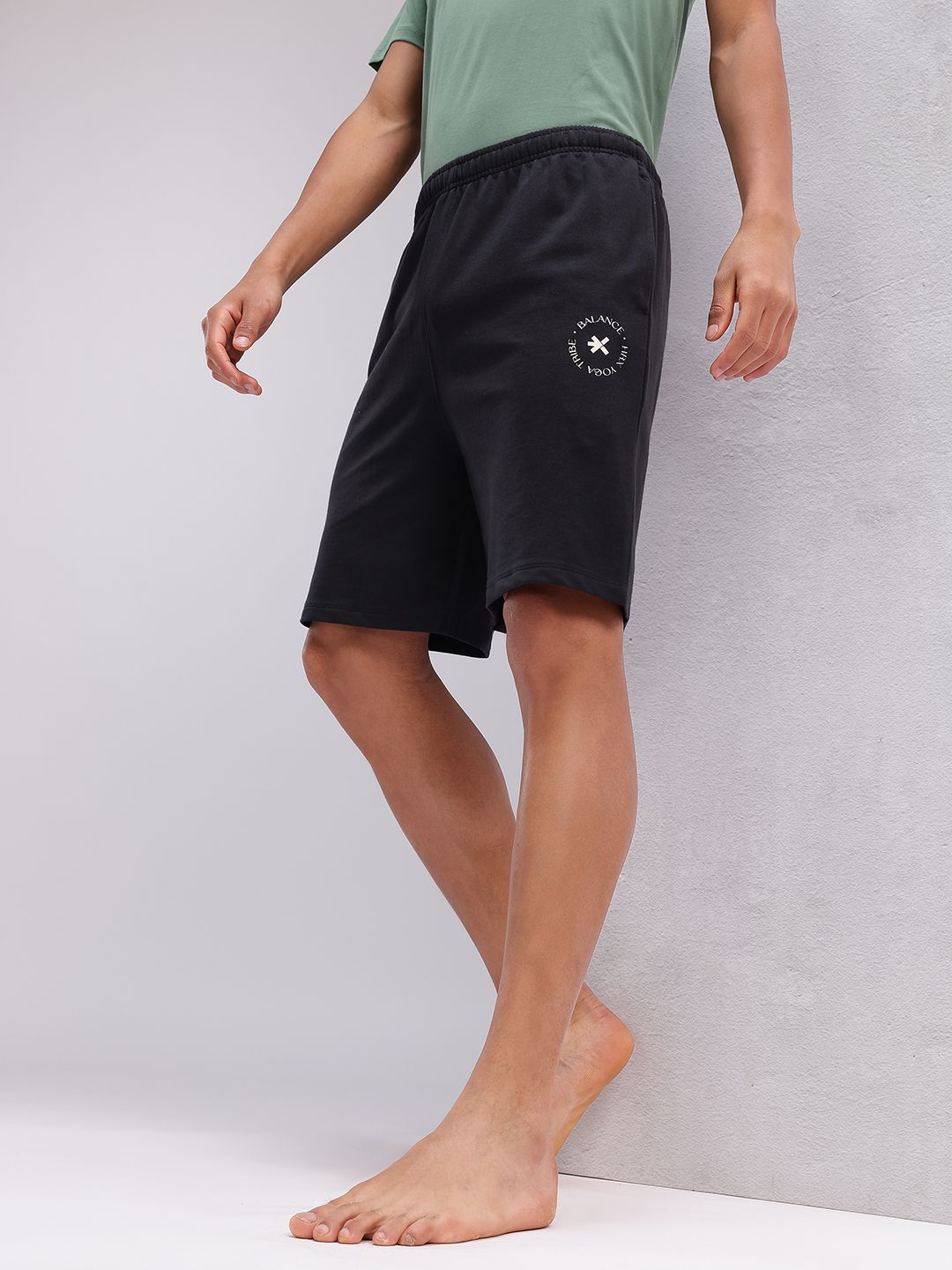 HRX by Hrithik Roshan Men Printed Detail Yoga Shorts