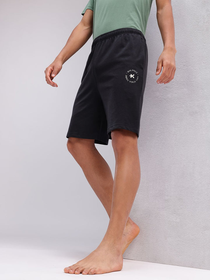 HRX by Hrithik Roshan Men Printed Detail Yoga Shorts