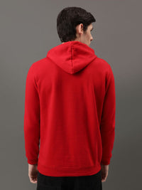 ADRO Men Printed Hooded Pullover Sweatshirt