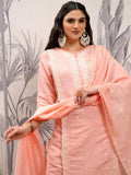 Vishudh Floral Embroidered Regular Thread Work Kurta with Trousers & With Dupatta