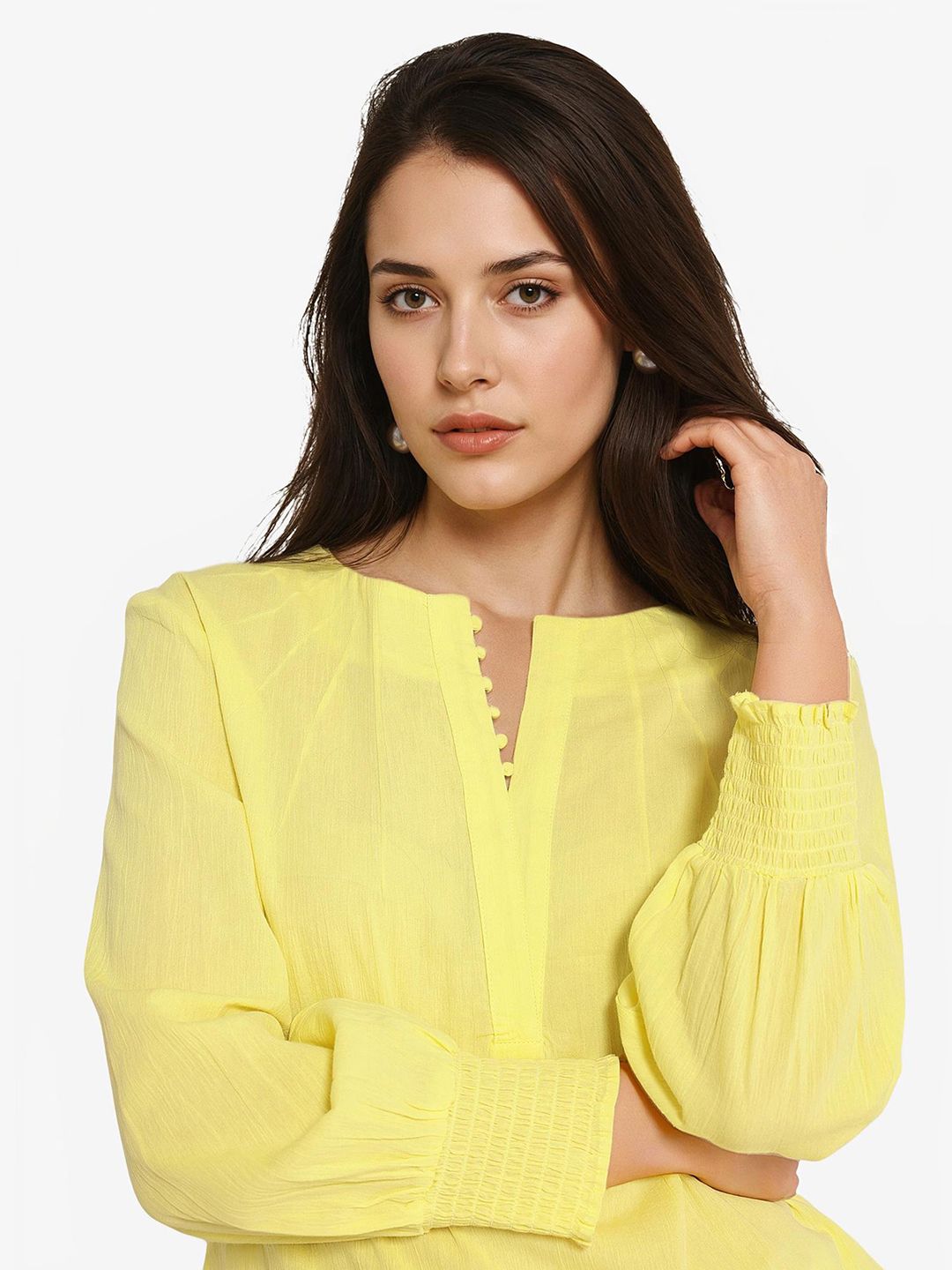 RAREISM Round Neck Cotton Top