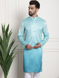 SOJANYA Kurta Lurus Tenunan Etnik Cotton Silk