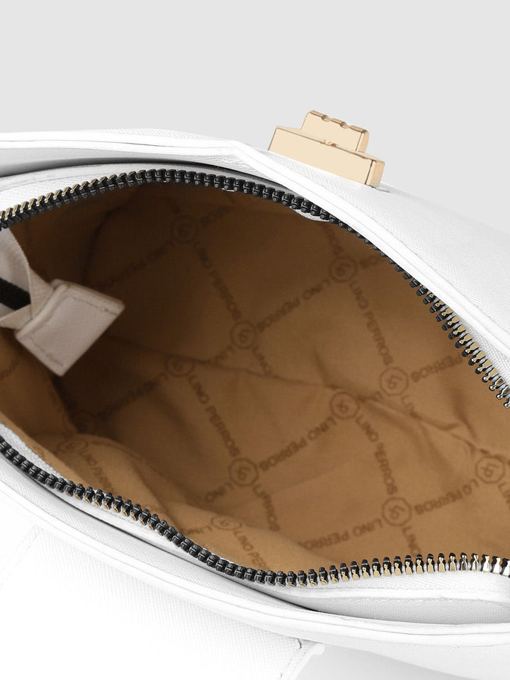 Lino Perros Women White Solid Sling Bag