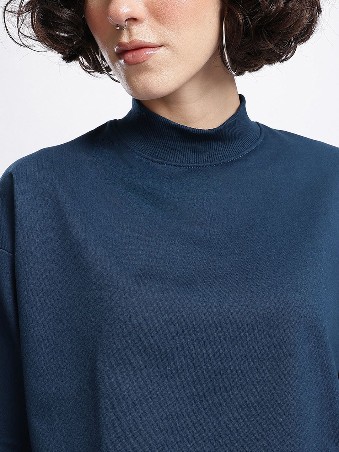 DressBerry Crop Printed Sweatshirt