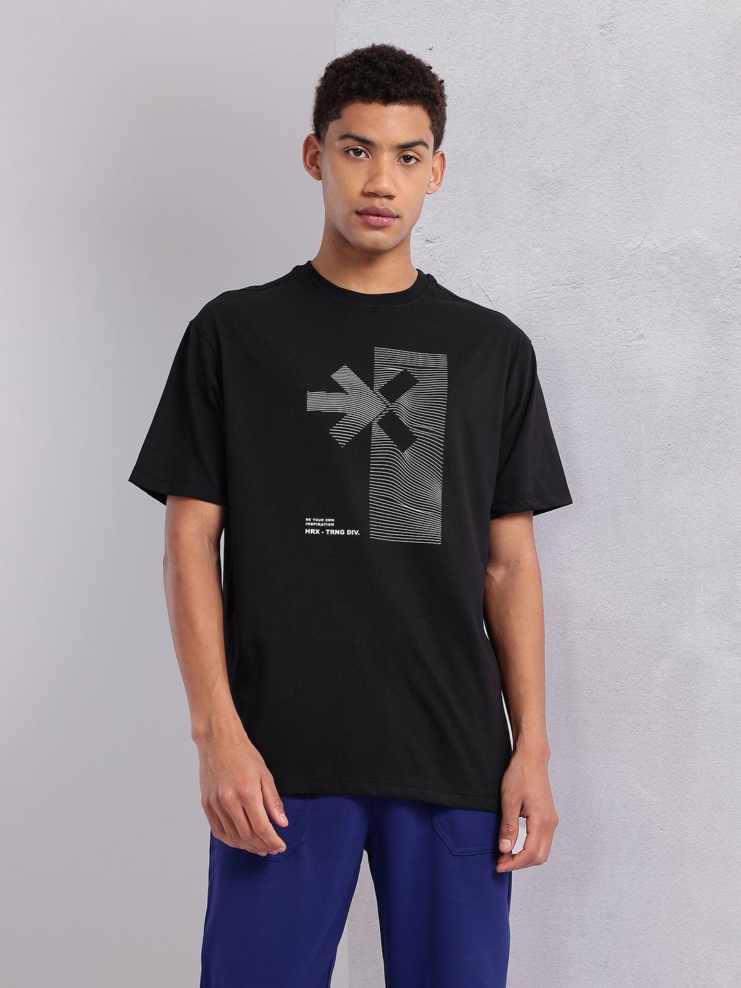 HRX by Hrithik Roshan Graphic Printed Training T-shirt