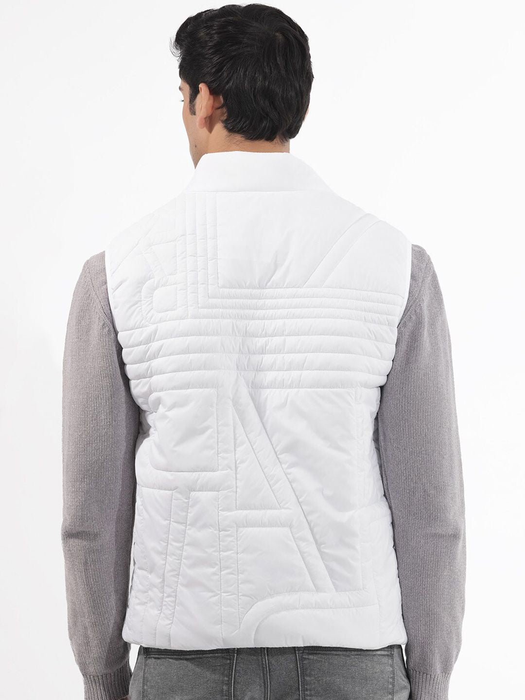 RARE RABBIT Men Queltex Tailored Fit Mock Collar Quilted Jacket