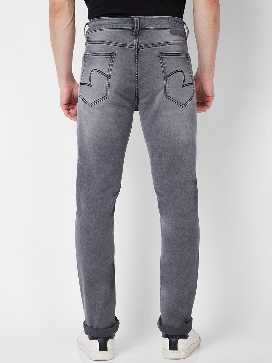 SPYKAR Men Mid-Rise Clean Look  Heavy Fade Stretchable Jeans