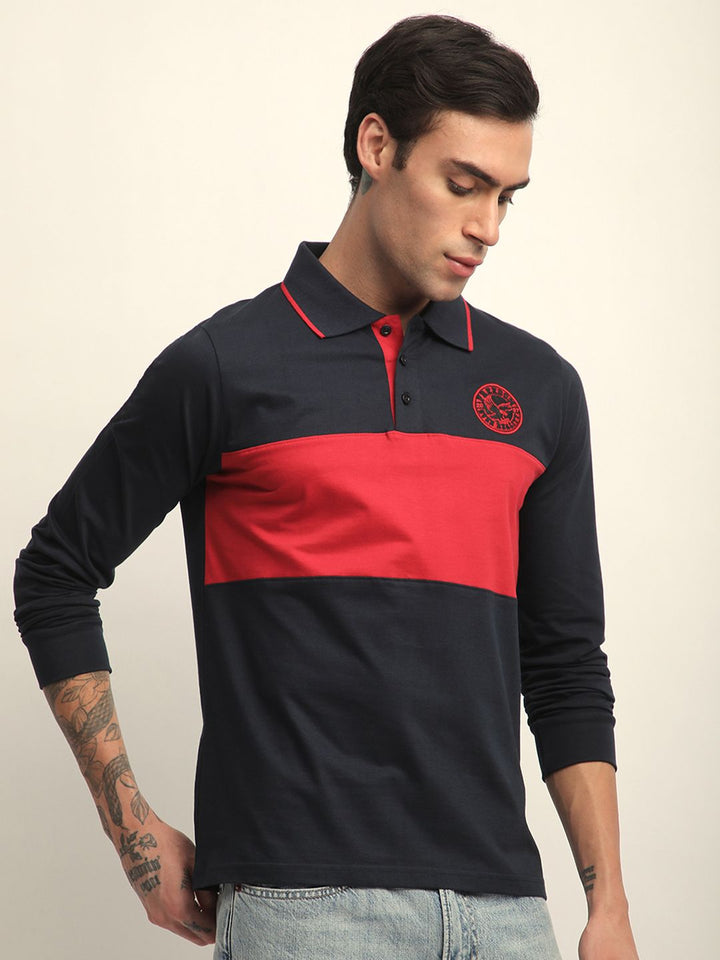 DILLINGER Men Long Sleeve Regular Fit Polo Tshirt