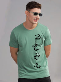 ADRO Men Printed Applique T-shirt