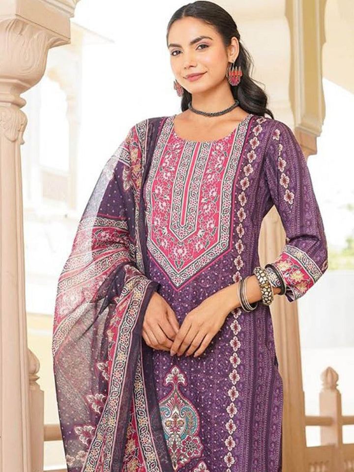 KALINI Women Ethnic Motifs Printed Kurta with Trousers & Dupatta
