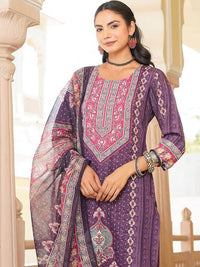 KALINI Women Ethnic Motifs Printed Kurta with Trousers & Dupatta