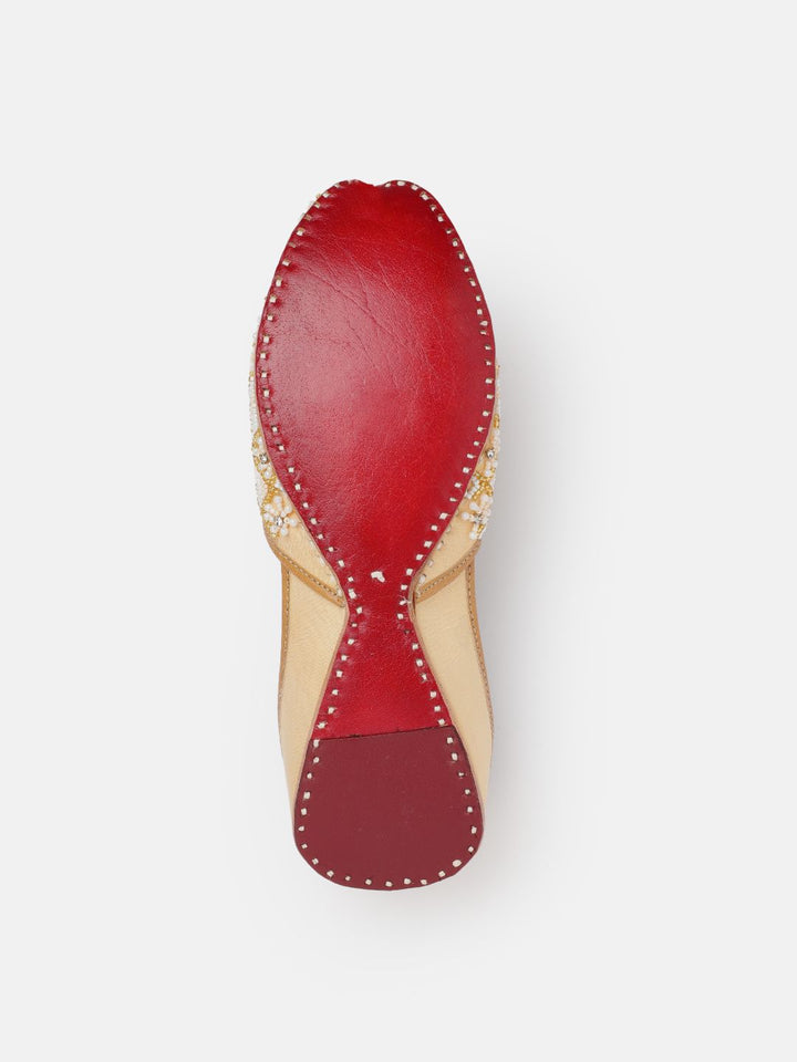 House of Pataudi Women Beads Embellished Mojaris