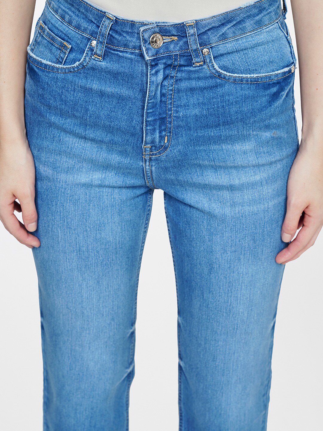 AND Women Straight Fit Heavy Fade Jeans