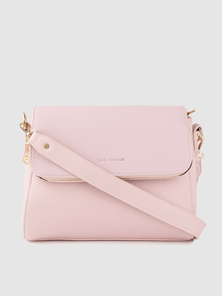 Lino Perros Pink Solid Shoulder Bag