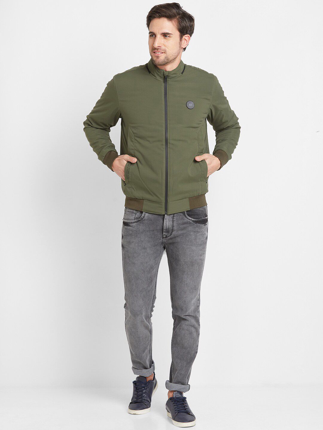 Being Human Mock Collar Bomber Jacket