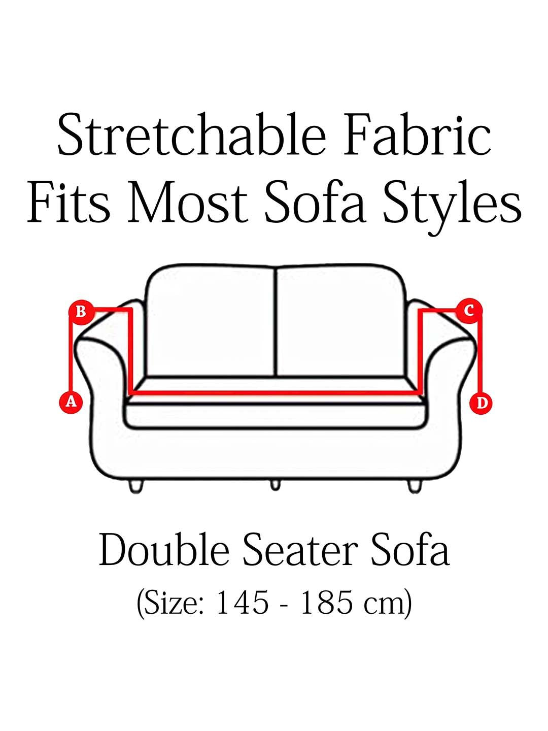 Cortina Teal Blue Self designed Jacquard 2 seater Sofa Cover