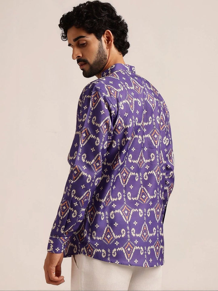 Anouk Lelaki Motif Etnik Bercetak Indie Prints Kurta