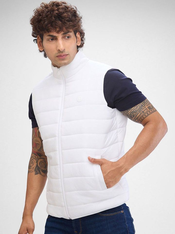 SPYKAR Men Sleeveless Regular Fit Padded Jacket