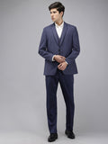 Park Avenue Super Slim Fit Checked 3 Piece Formal Suit