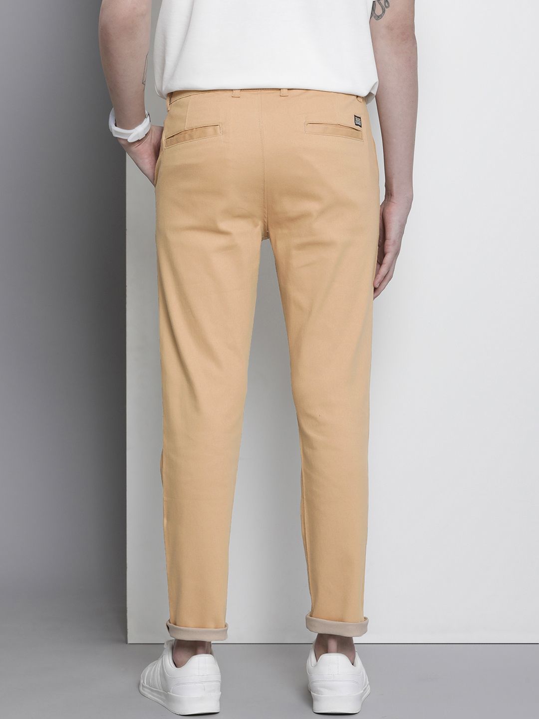 The Indian Garage Co Men Slim Fit Chinos Trousers