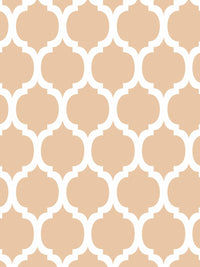 Story@home Beige Motif Printed Chair Cover