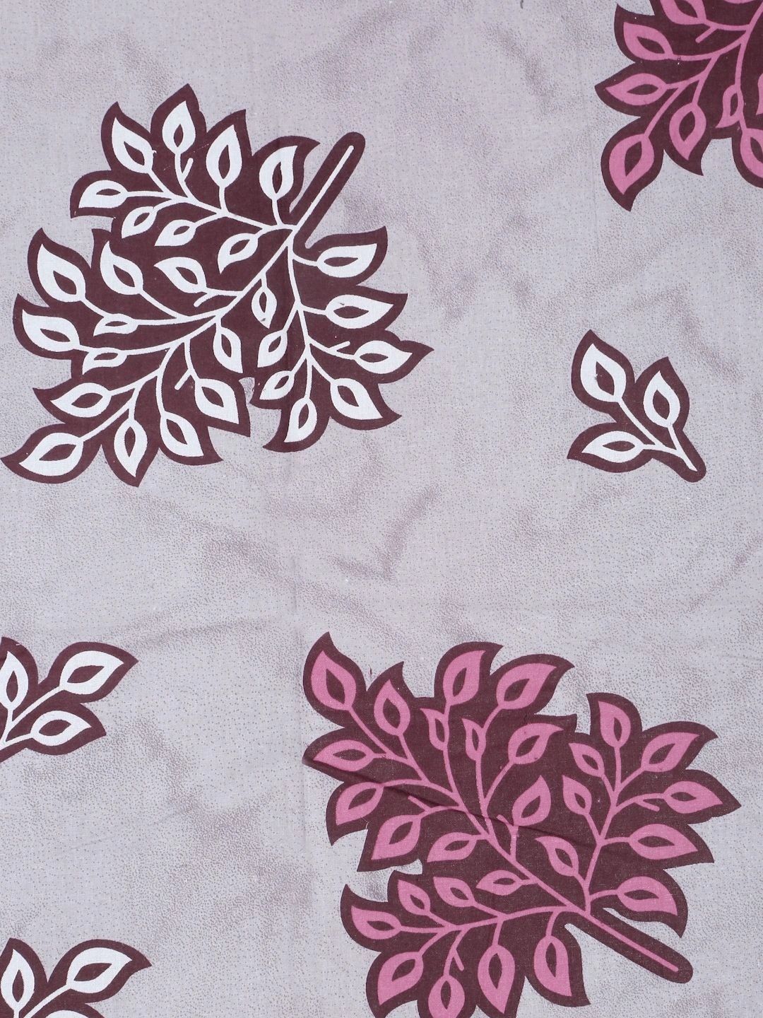 Myntra Elegant Homes Floral Cotton 400 TC Single Bedsheet with 1 Pillow Cover 225X150 cm