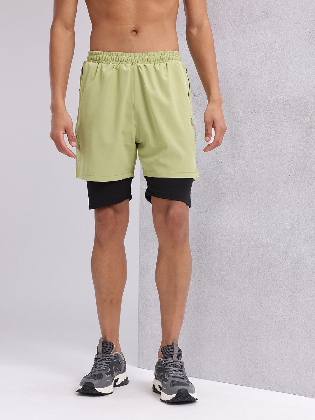HRX by Hrithik Roshan Men Reflective Detail Rapid-Dry Running Shorts