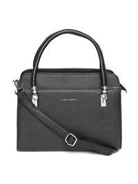 Lino Perros Black Solid Handheld Bag