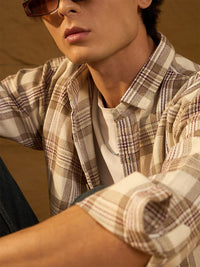 Dennison Men Checked Oversized Cotton Shirt